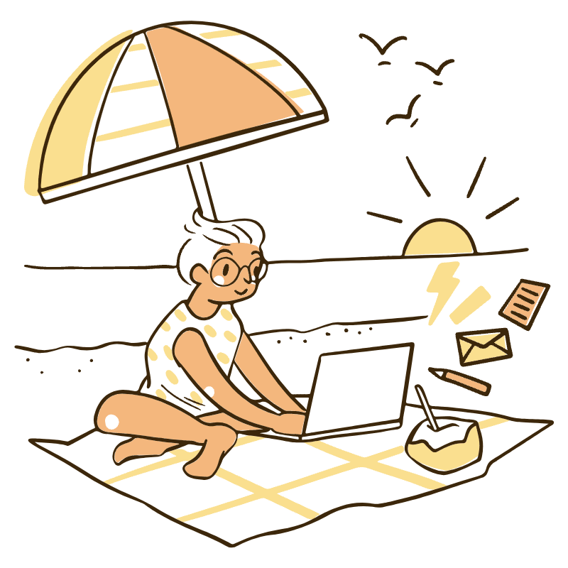 Work Life Balance Illustration from Djakarta Set