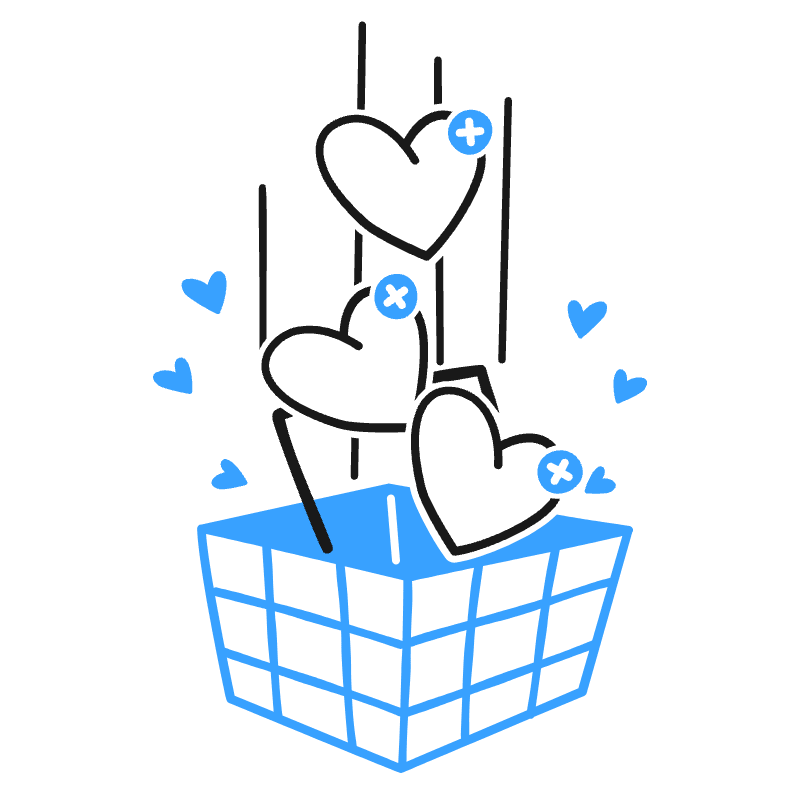 Add To Wishlist Illustration from Brooklyn Set