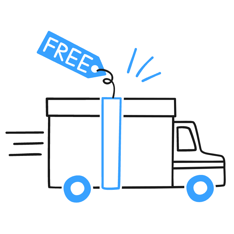 Free Shipping 1 Illustration from Brooklyn Set
