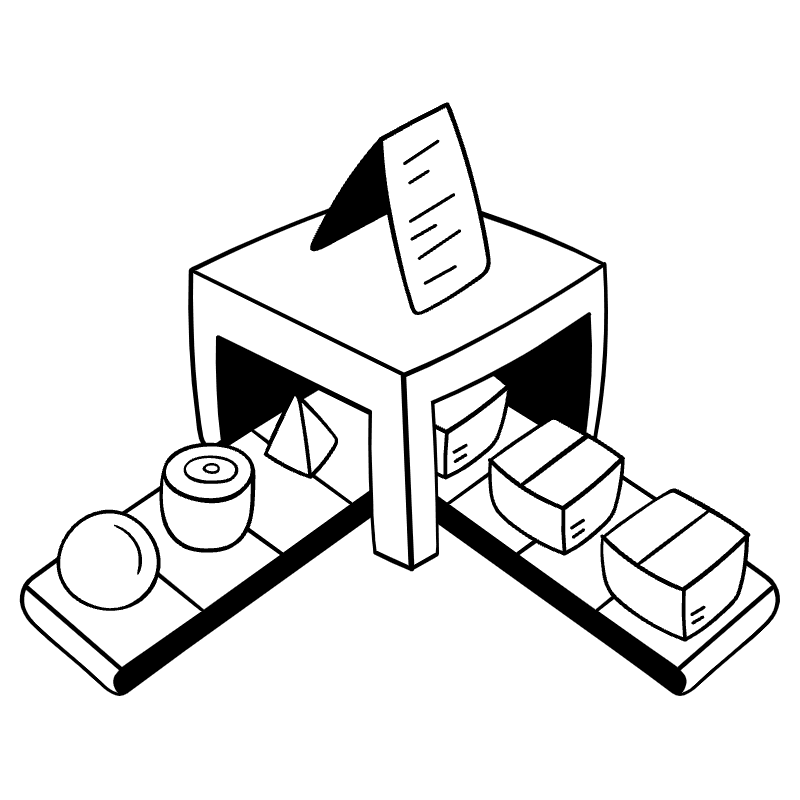 Sorting Center Illustration from Milano Set