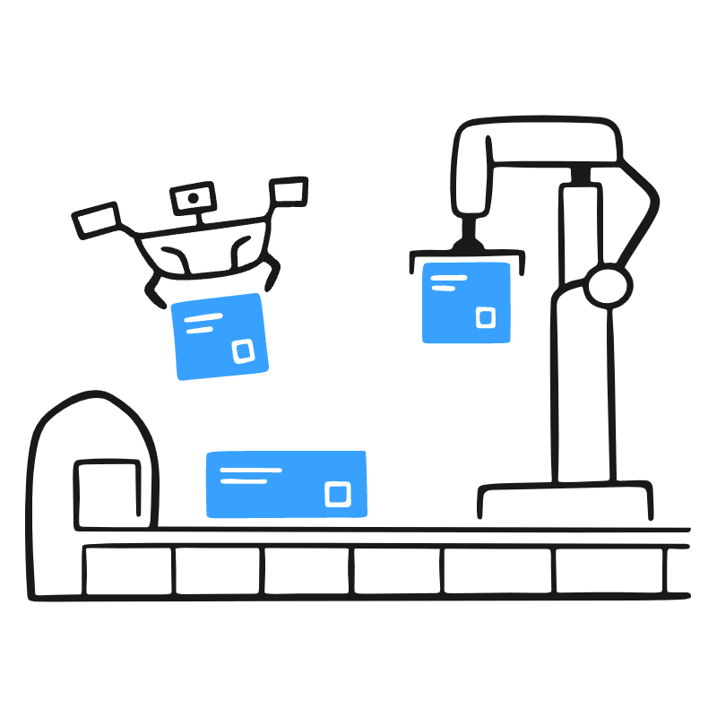 Sorting Centre Illustration from Brooklyn Set