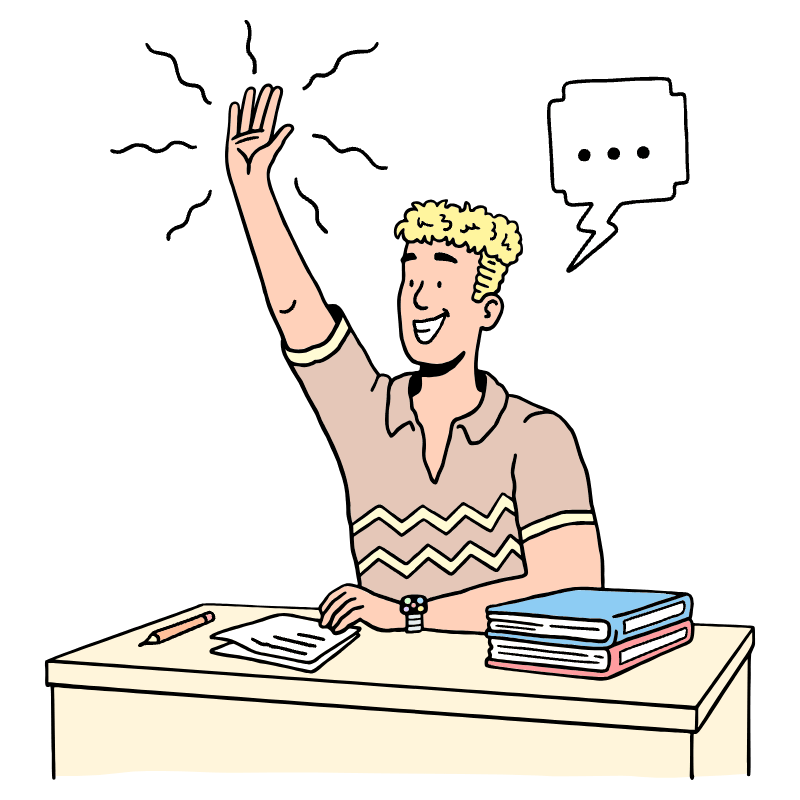 Education Student Active Illustration from Bruxelles Set