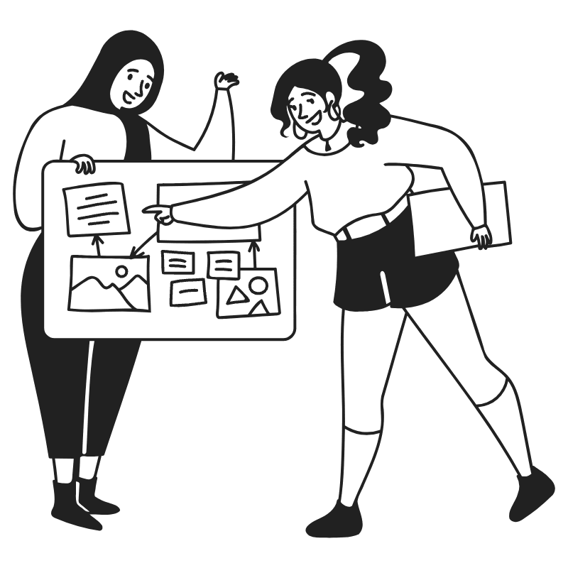 Student Pair Group Project Illustration from Milano Set