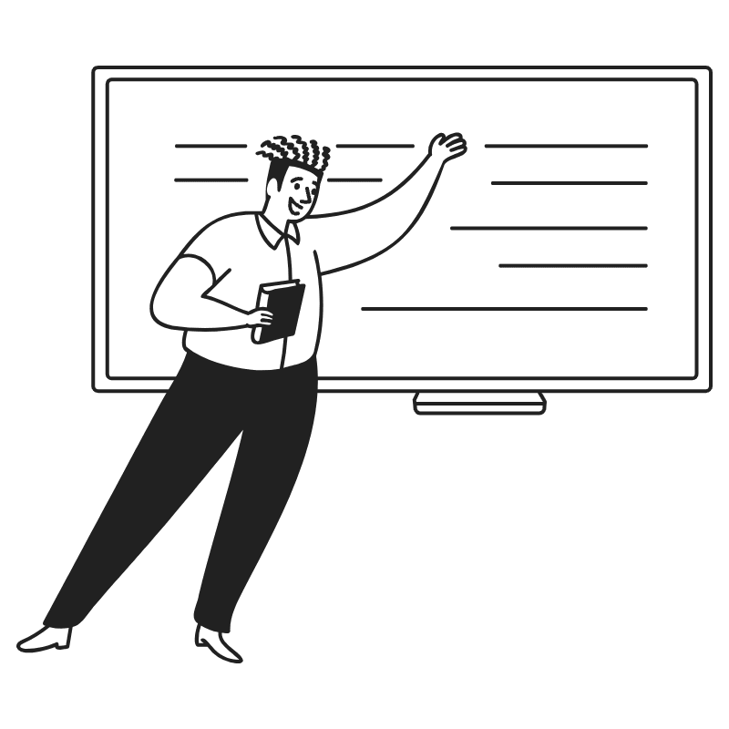 Teacher Presenting Illustration from Milano Set