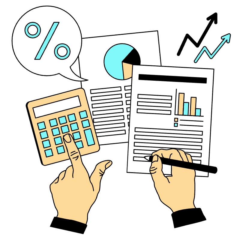 Accountant Illustration from London Set