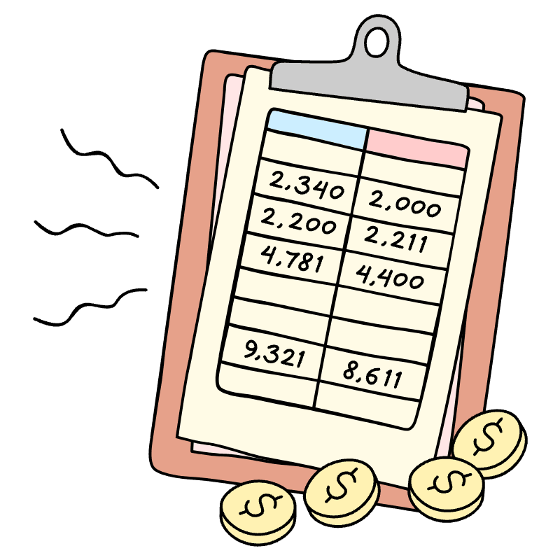 Balance Sheet 3 Illustration from Bruxelles Set