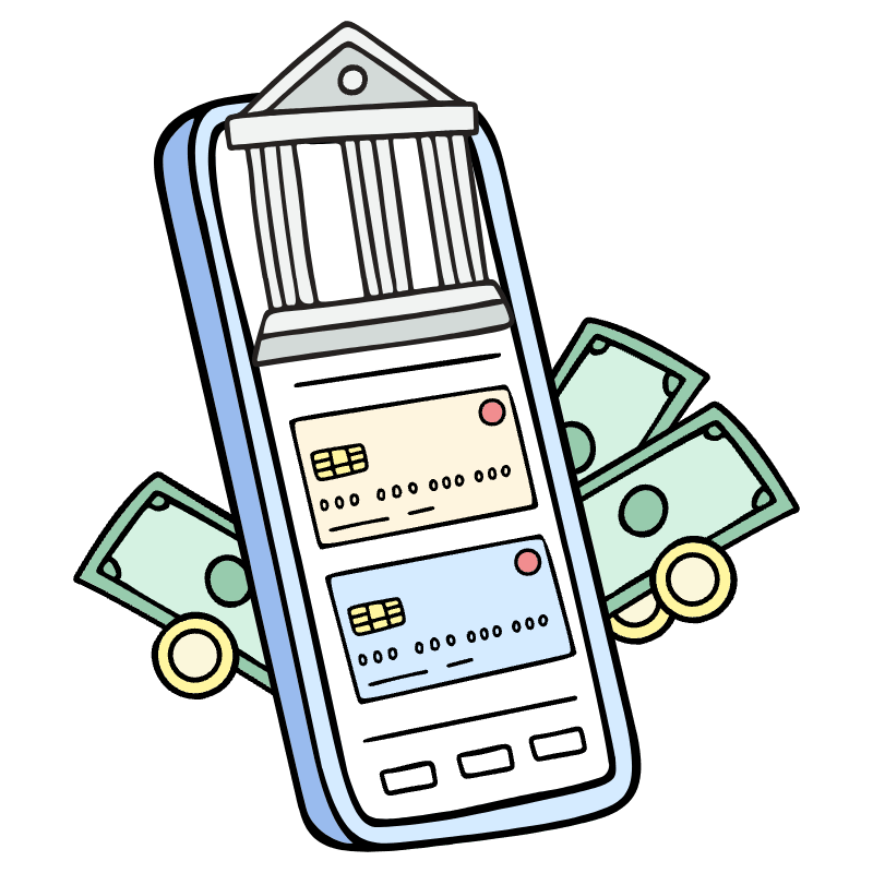 Bank Account 1 Illustration from Bruxelles Set