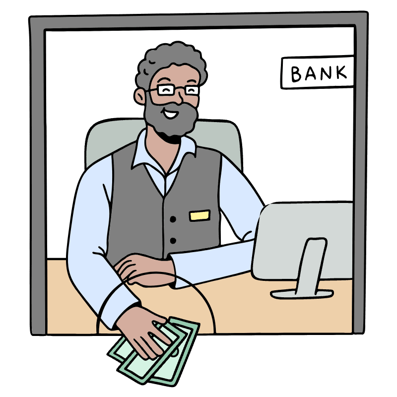 Banker 1 Illustration from Bruxelles Set