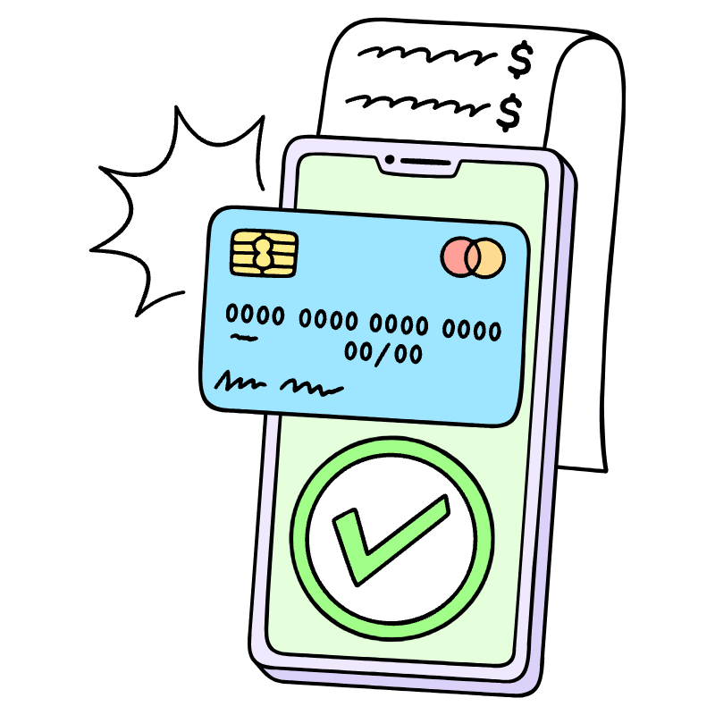 Card Payment 2 Illustration from Bruxelles Set