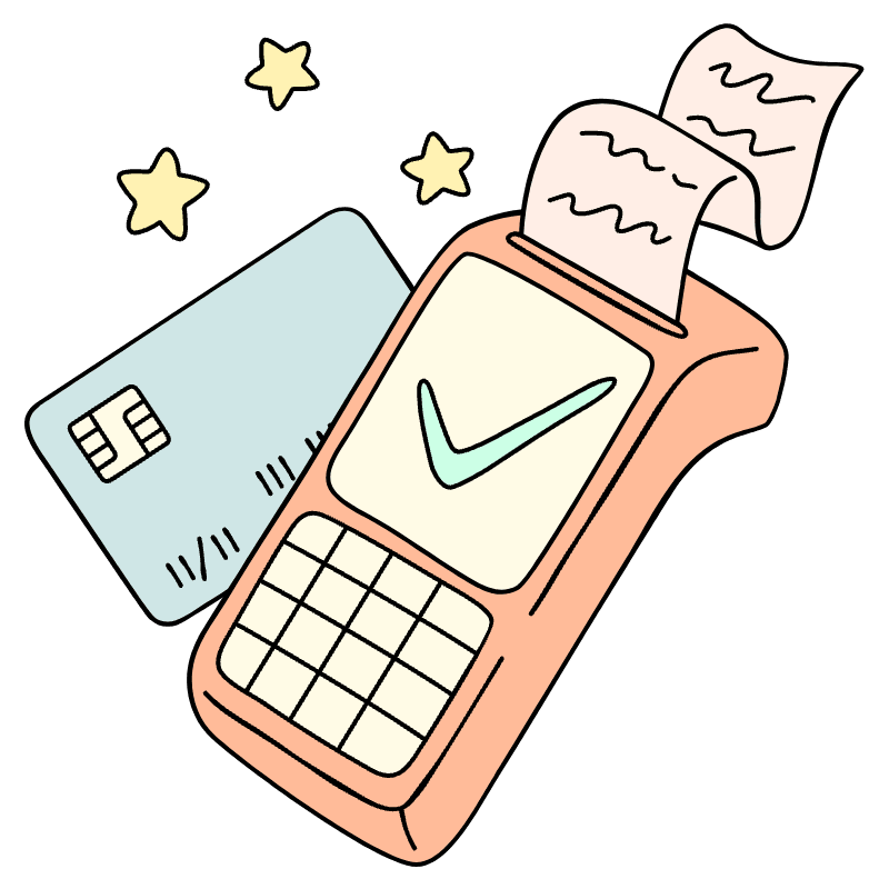 Card Payment 3 Illustration from Bruxelles Set