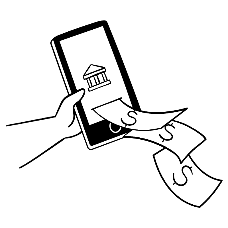 Cardless Withdrawal Illustration from Milano Set