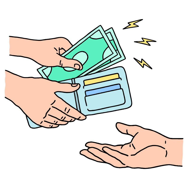 Cash Payment 2 Illustration from Bruxelles Set