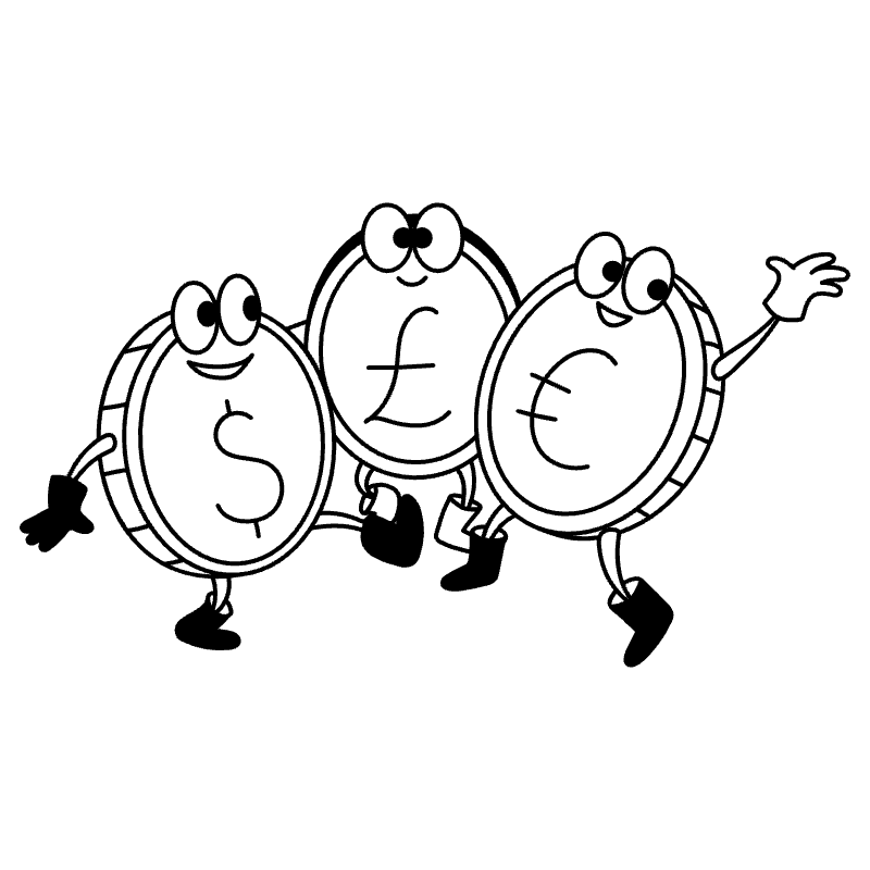 Currencies 4 Illustration from Milano Set