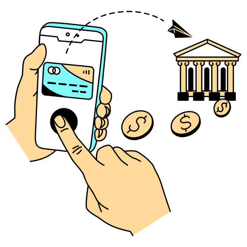 E Wallet Transfer 1 Illustration from London Set