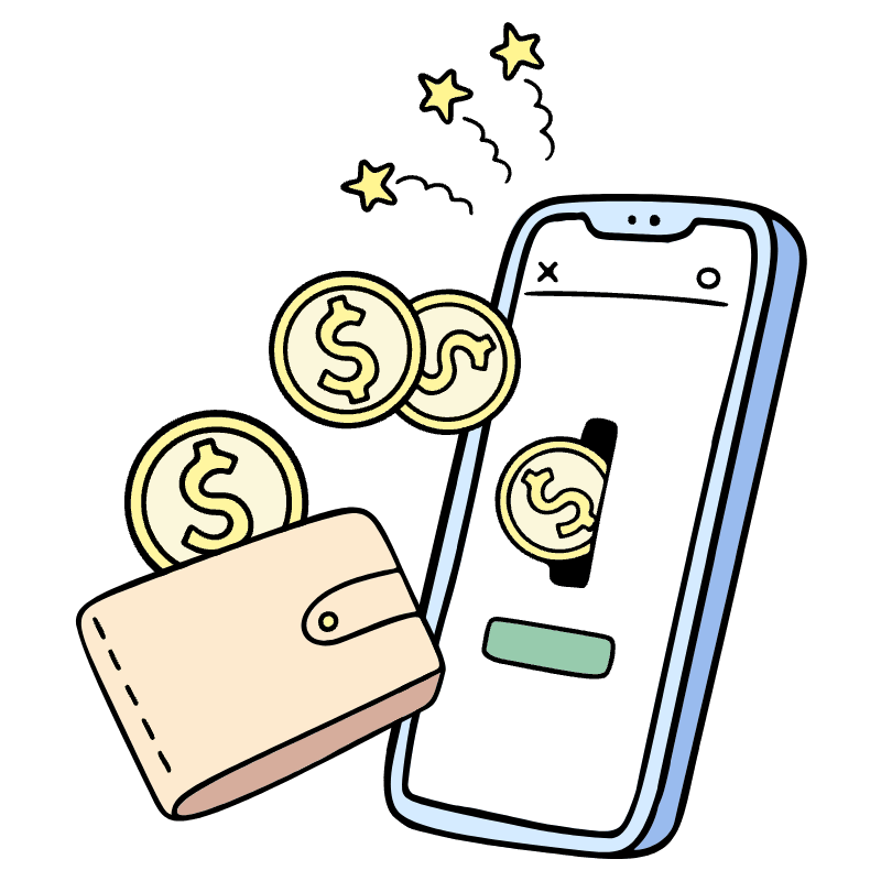 E Wallet Transfers 1 Illustration from Bruxelles Set