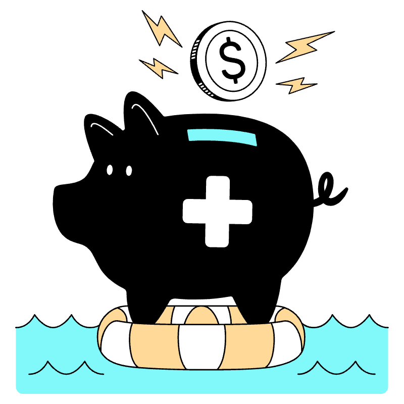 Emergency Funds Illustration from London Set