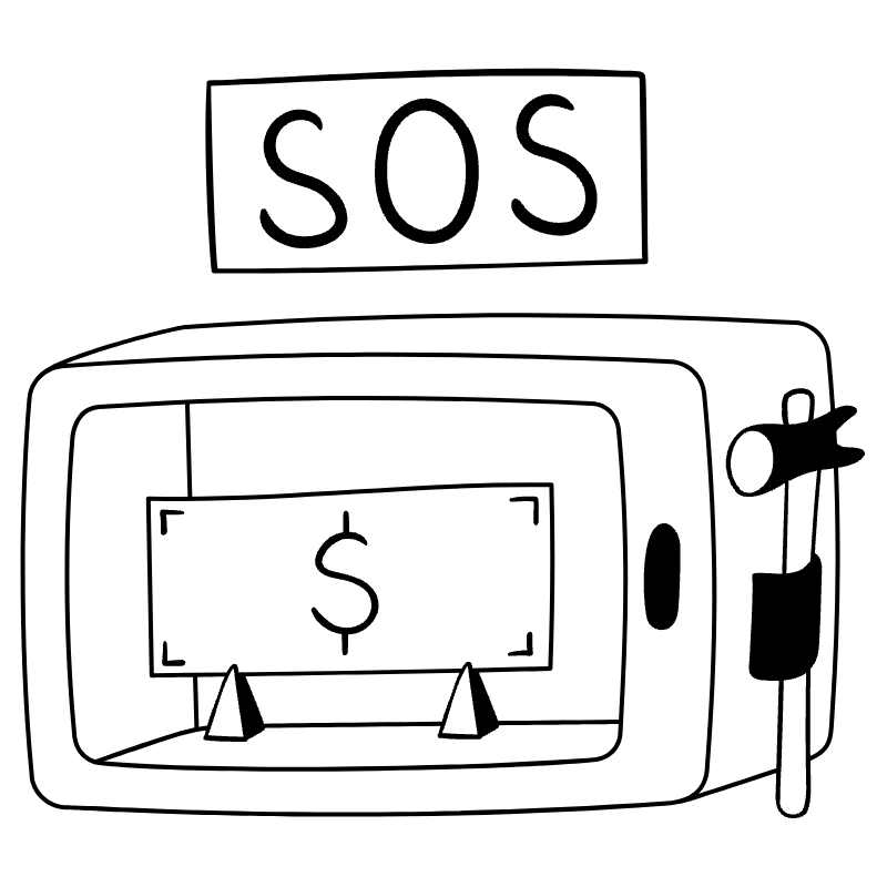 Emergency Savings Illustration from Milano Set