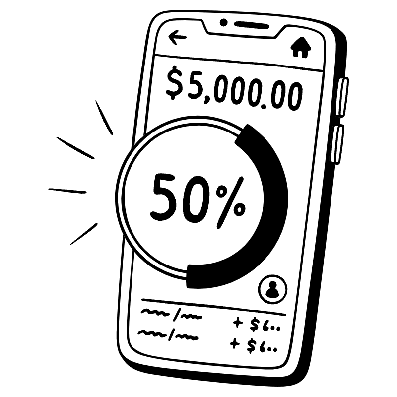 Finance App 1 Illustration from Milano Set