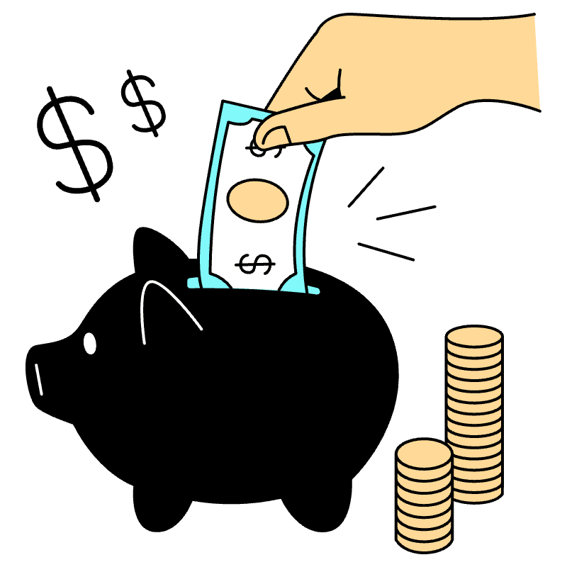 Finance Saving Money Illustration from London Set
