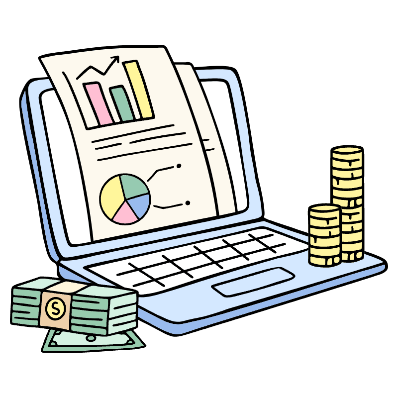 Financial Data 1 Illustration from Bruxelles Set
