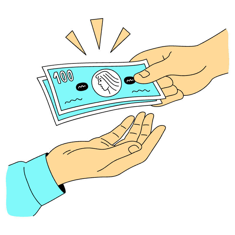 Lending Money Illustration from London Set