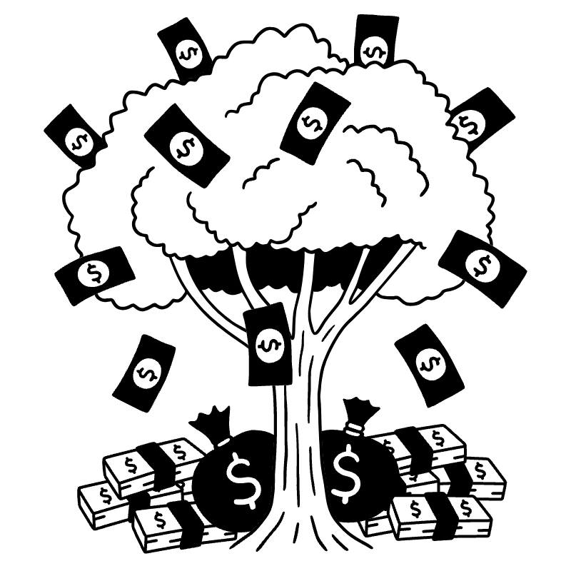 Money Growing On Trees 6 Illustration from Milano Set