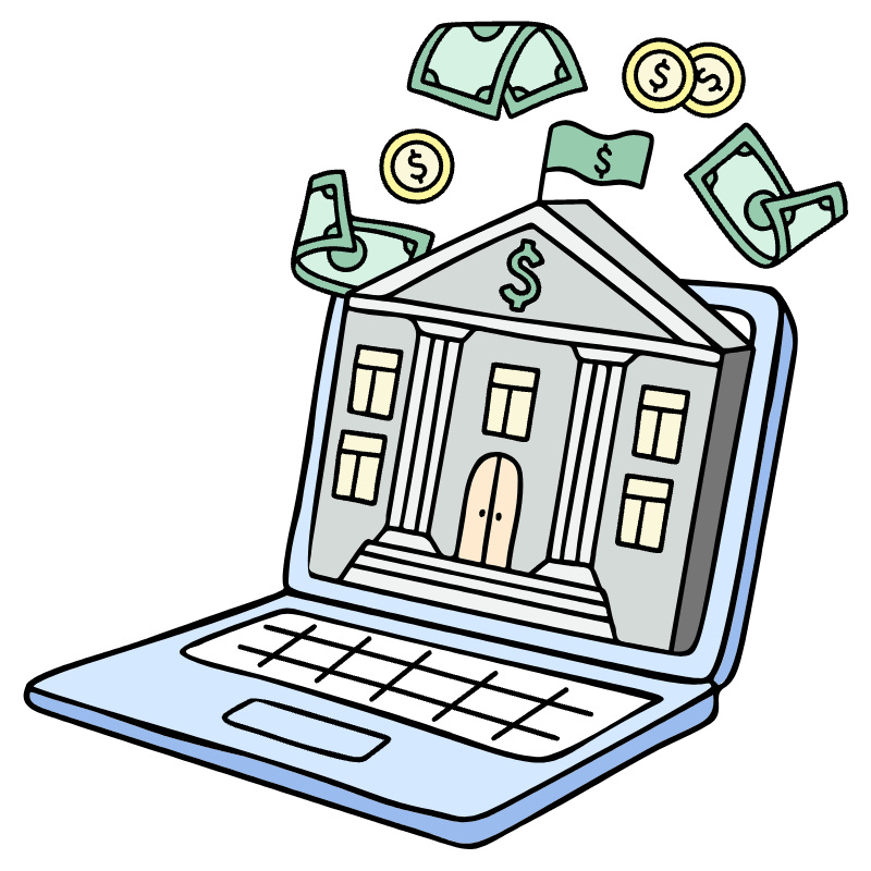 Online Banking 1 Illustration from Bruxelles Set