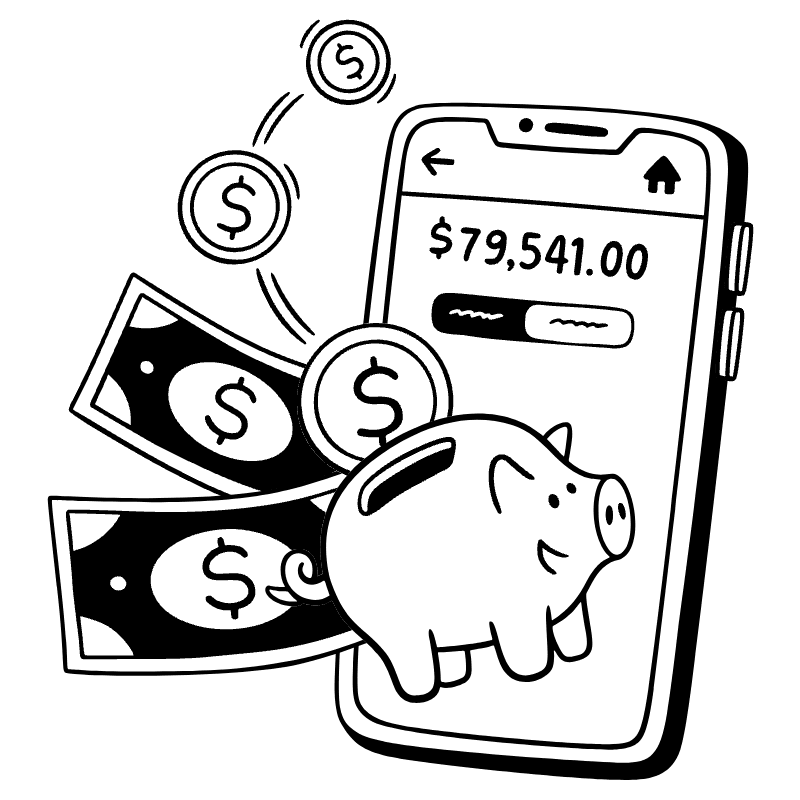 Online Savings 1 Illustration from Milano Set