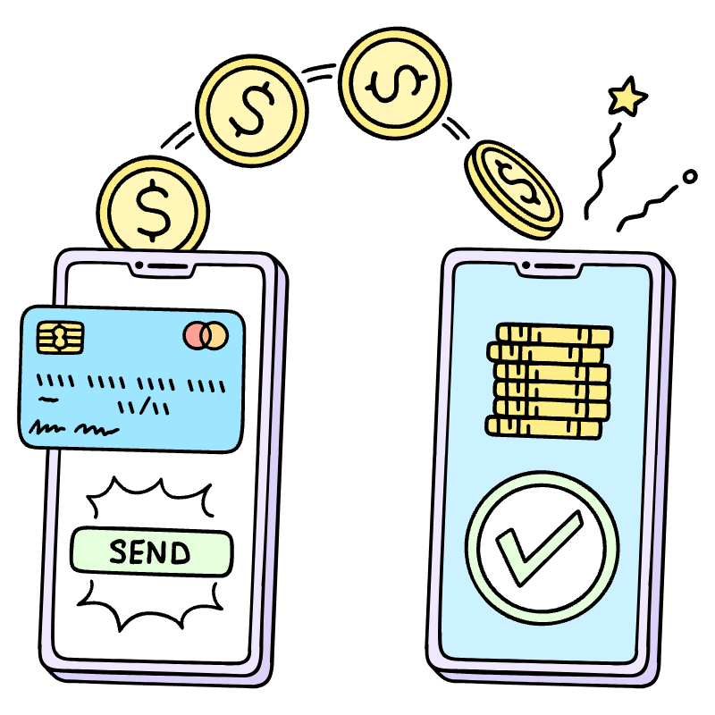 Online Transactions 2 Illustration from Bruxelles Set