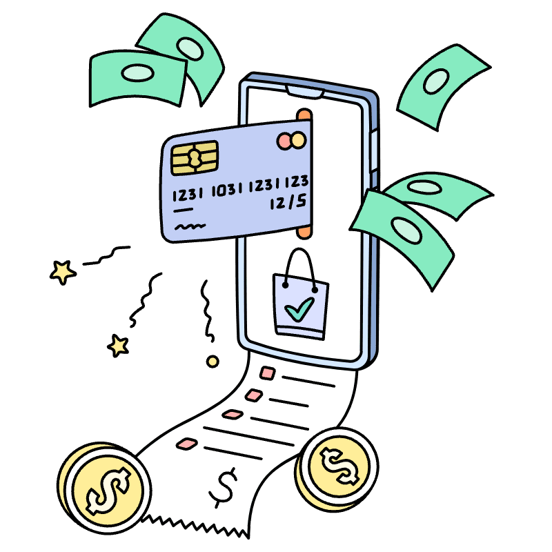 Online Transactions 3 Illustration from Bruxelles Set