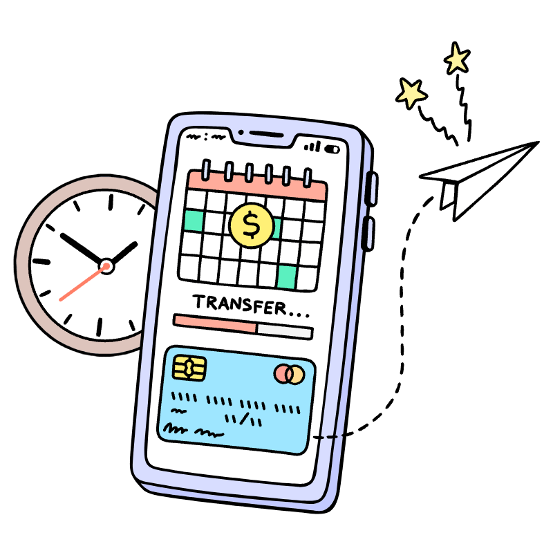 Scheduled Transfers 2 Illustration from Bruxelles Set