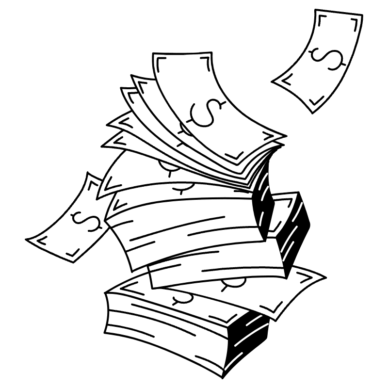 Stack Of Money 2 Illustration from Milano Set