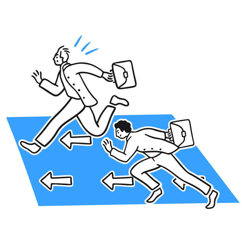 Business Competitors Illustration from Brooklyn Set
