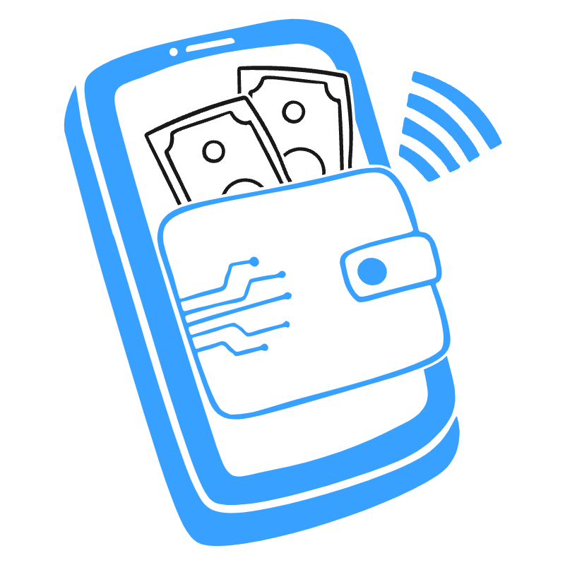 E Wallet Illustration from Brooklyn Set