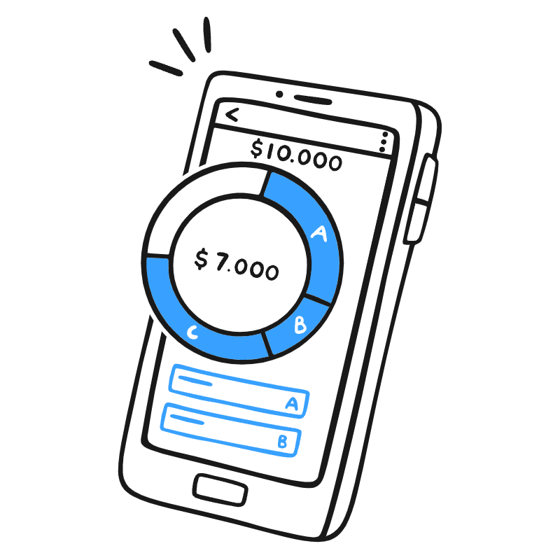 Finance App Illustration from Brooklyn Set