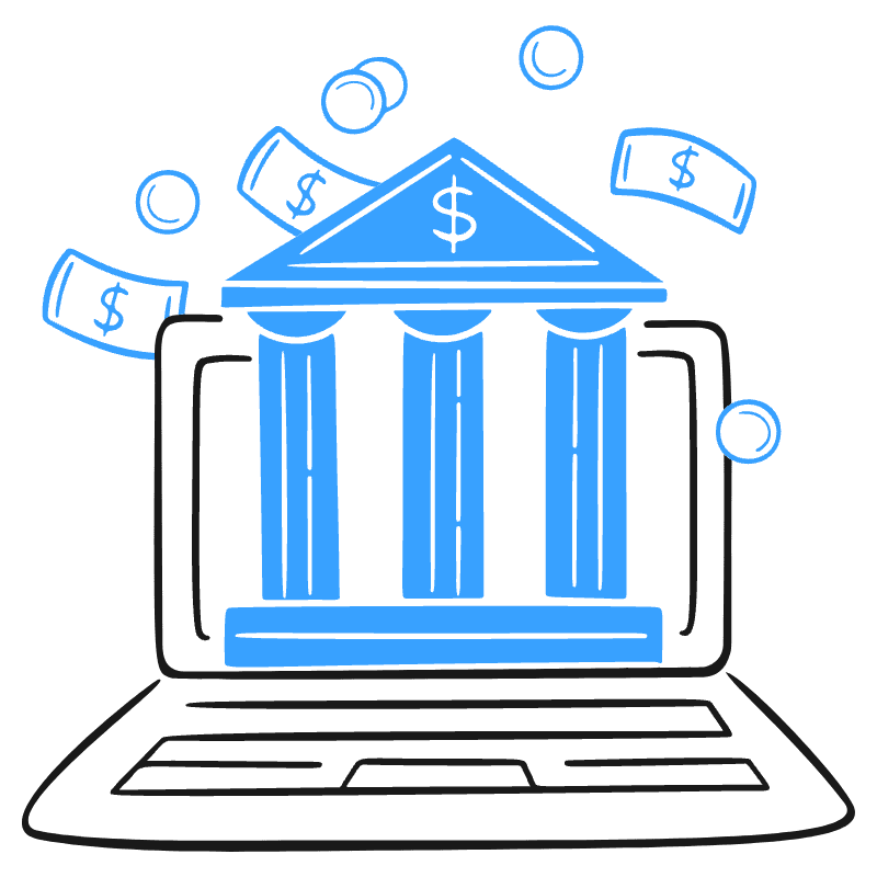 Online Banking Illustration from Brooklyn Set