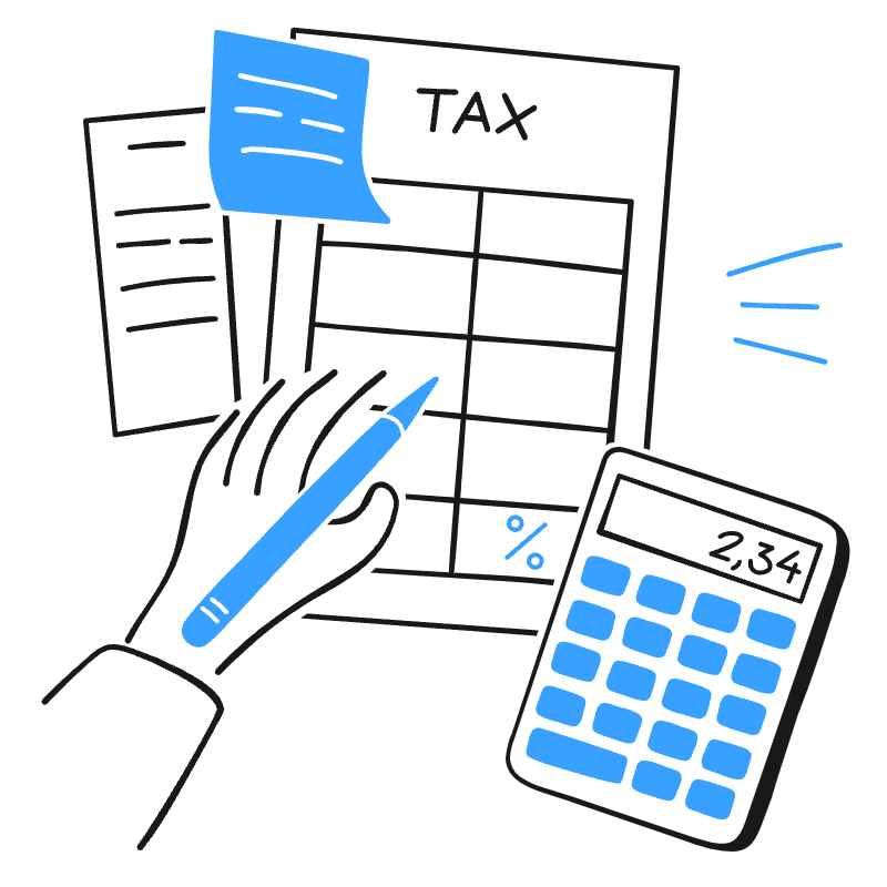 Paying Taxes 2 Illustration from Brooklyn Set