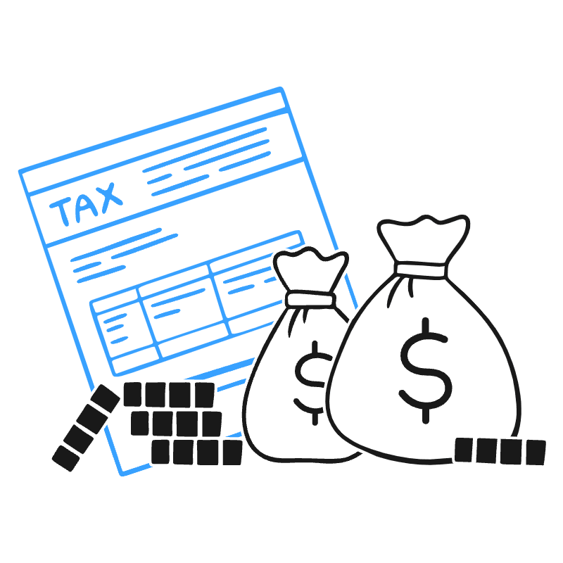 Paying Taxes Illustration from Brooklyn Set