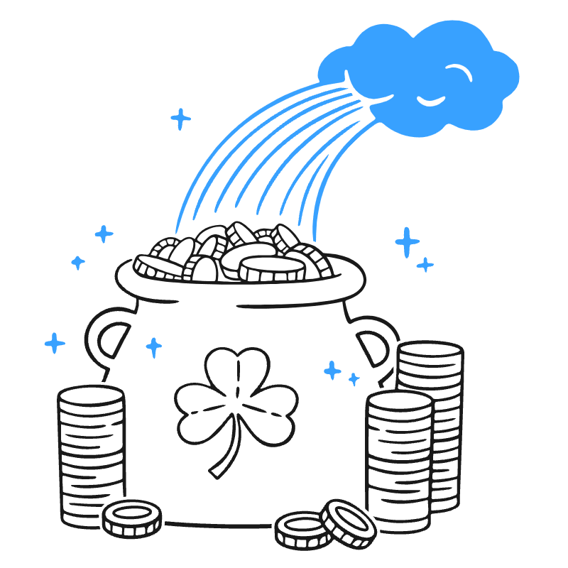 Pot Of Gold Illustration from Brooklyn Set