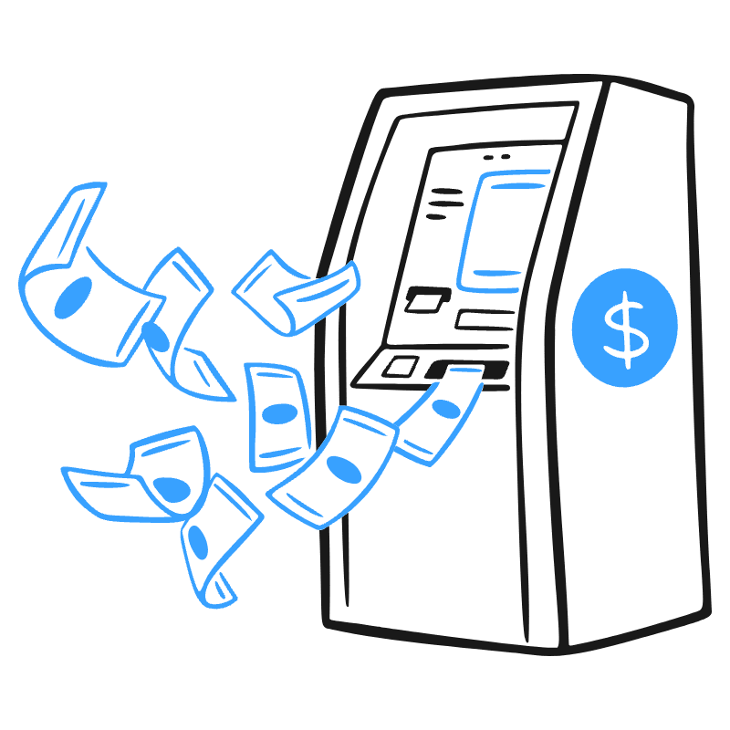 Request For Cash Out Illustration from Brooklyn Set