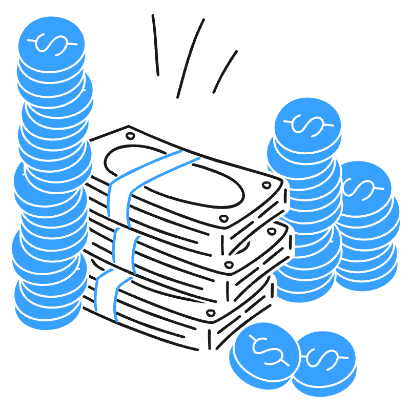 Stack Of Money 2 Illustration from Brooklyn Set