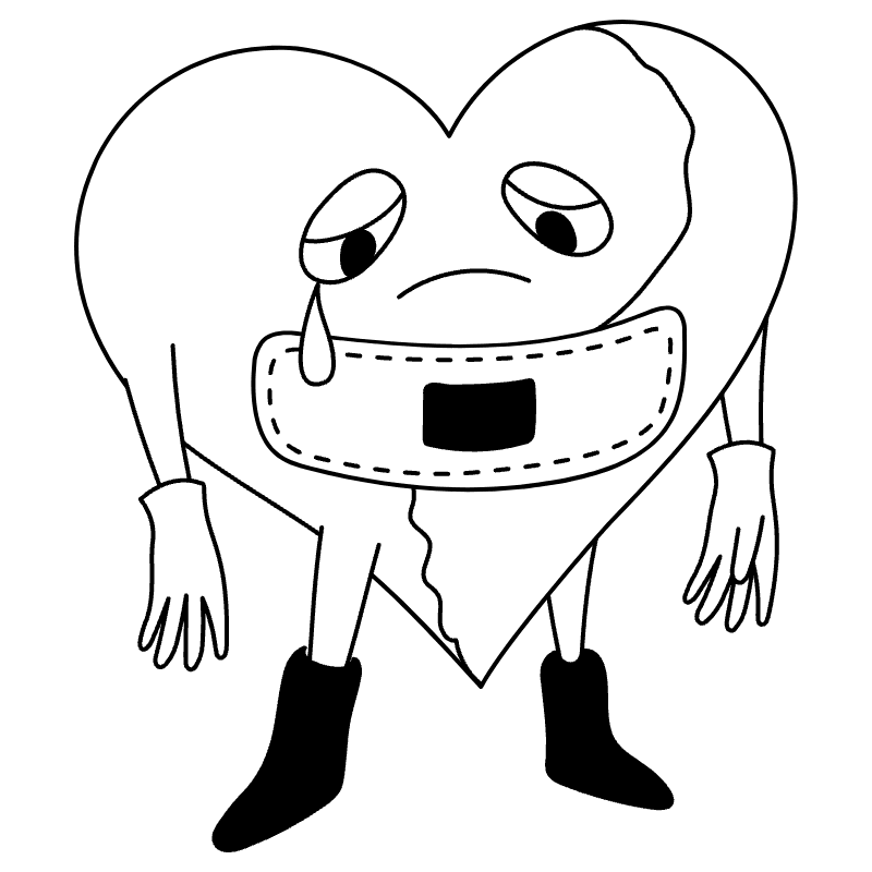 Bandaid On Heart 2 Illustration from Milano Set