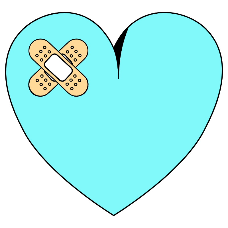 Bandaid On Heart Illustration from London Set