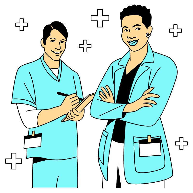 Doctors Illustration from London Set