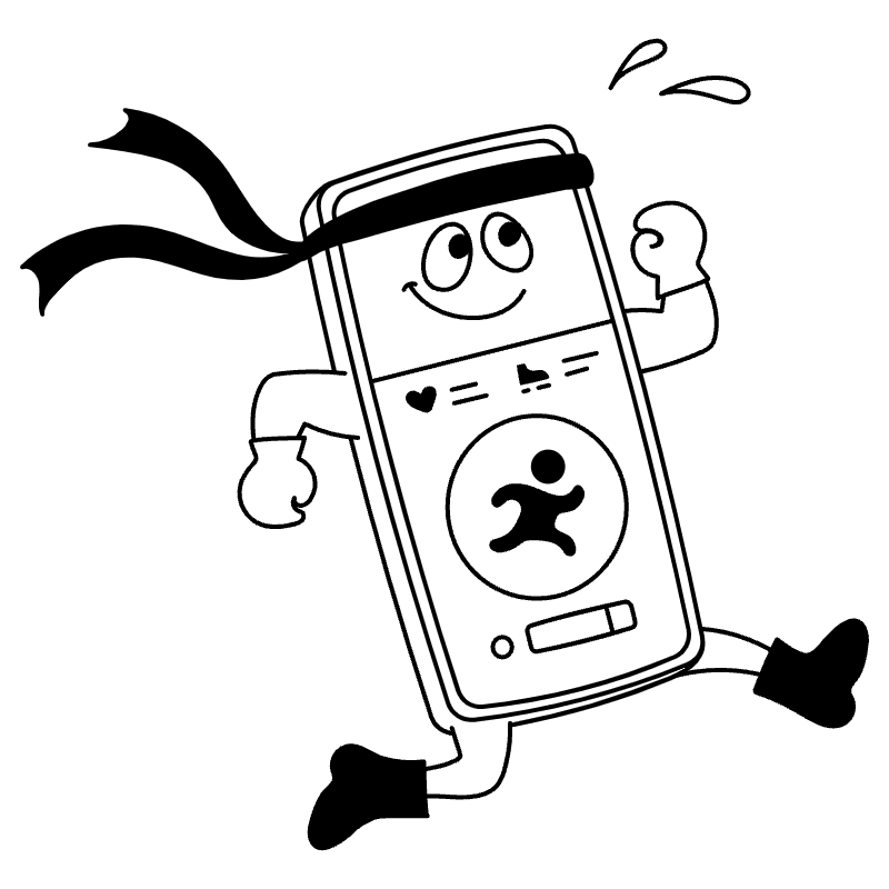 Fitness App 2 Illustration from Milano Set