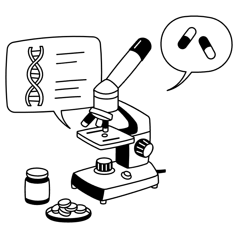 Medical Research Illustration from Milano Set