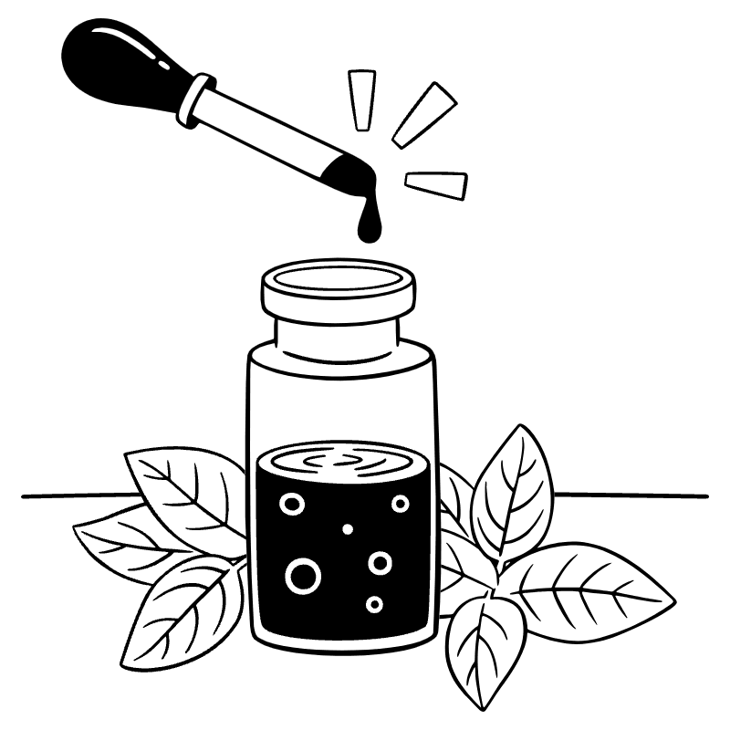 Natural Remedy Illustration from Milano Set