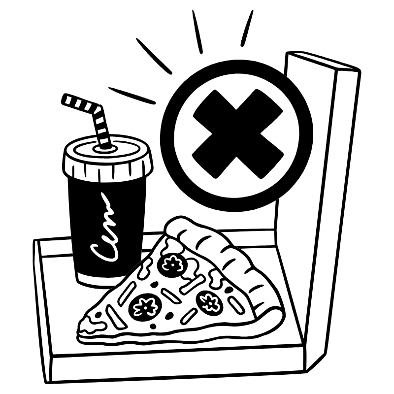 No Junkfood Illustration from Milano Set