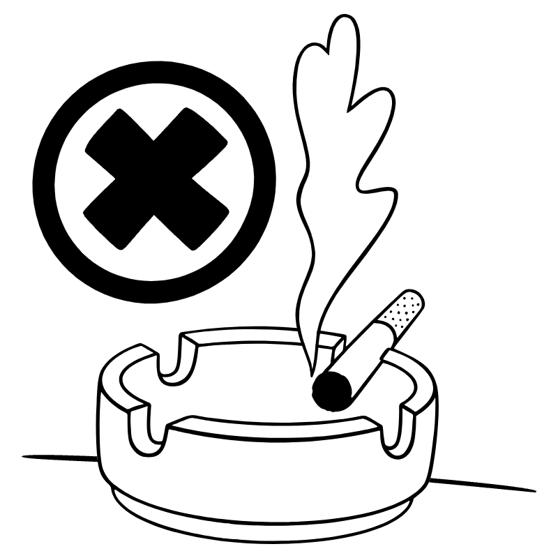 No Smoking Illustration from Milano Set