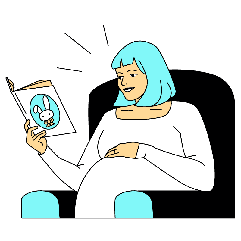 Pregnancy Illustration from London Set